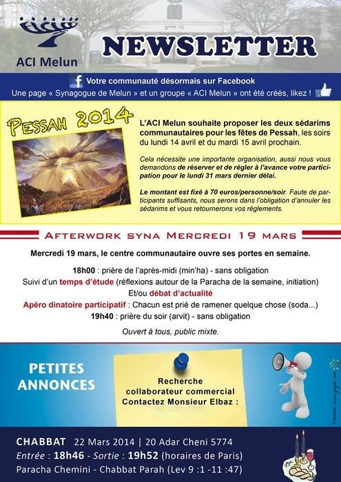 Newsletter, mars 2014