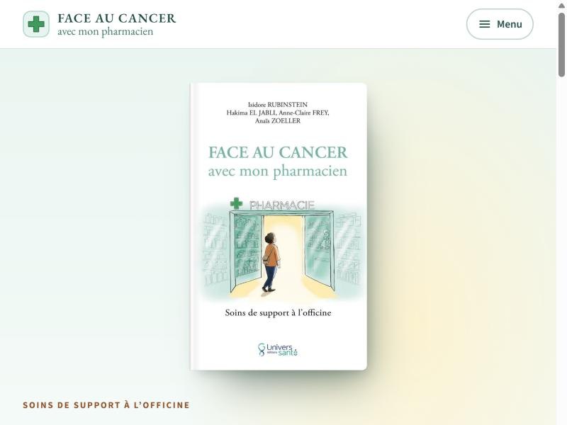 Accueil du site Face au cancer avec mon pharmacien